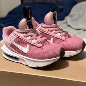 Nike Kids Pink & White Air Max Style Sneakers
